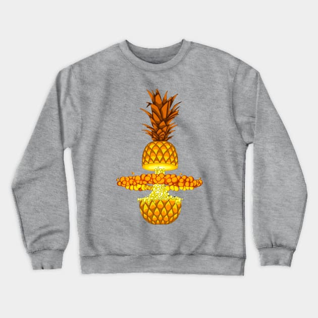 Pineapple Explosion Crewneck Sweatshirt by CazzyShop